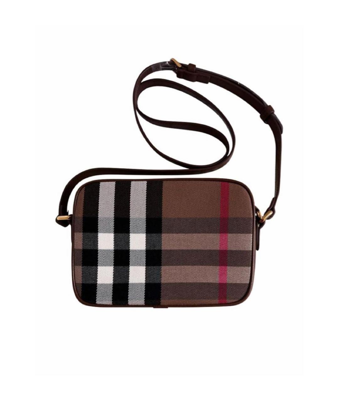 BURBERRY Коричневая кожаная сумка через плечо, фото 1