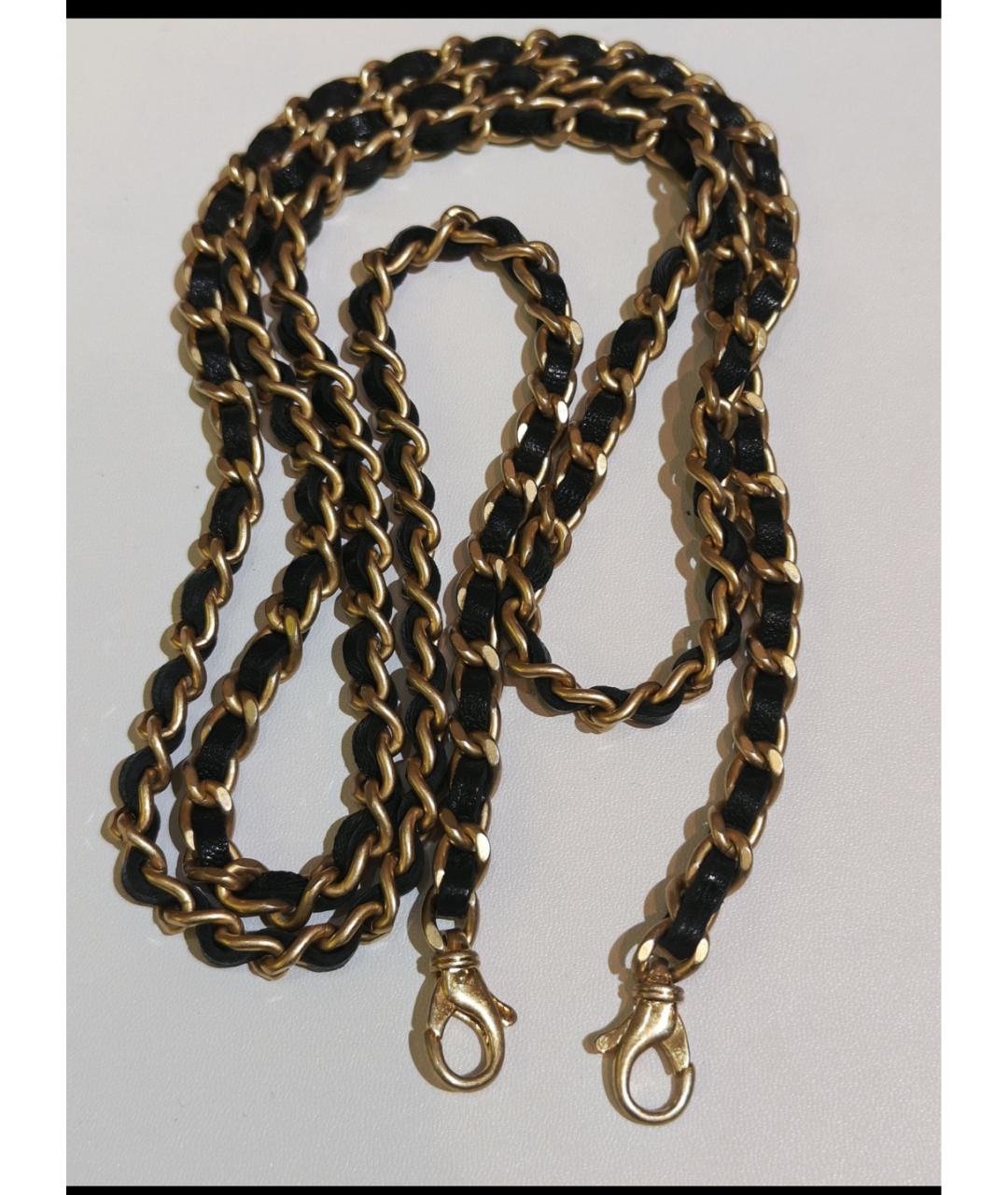 CHANEL Черная кожаная сумка через плечо, фото 7