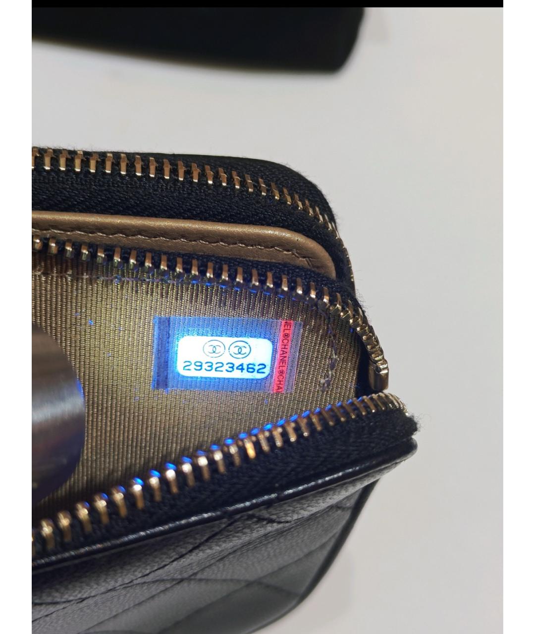 CHANEL Черная кожаная сумка через плечо, фото 6