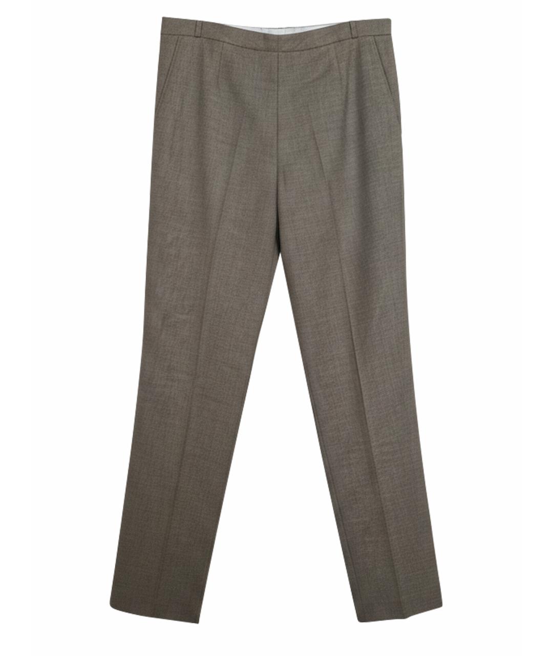 LIU JO Бордовые шерстяные брюки узкие, фото 1