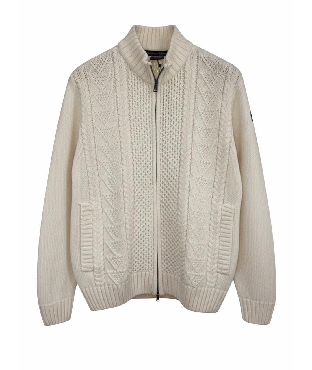 PAUL & SHARK Белый шерстяной кардиган, фото 1