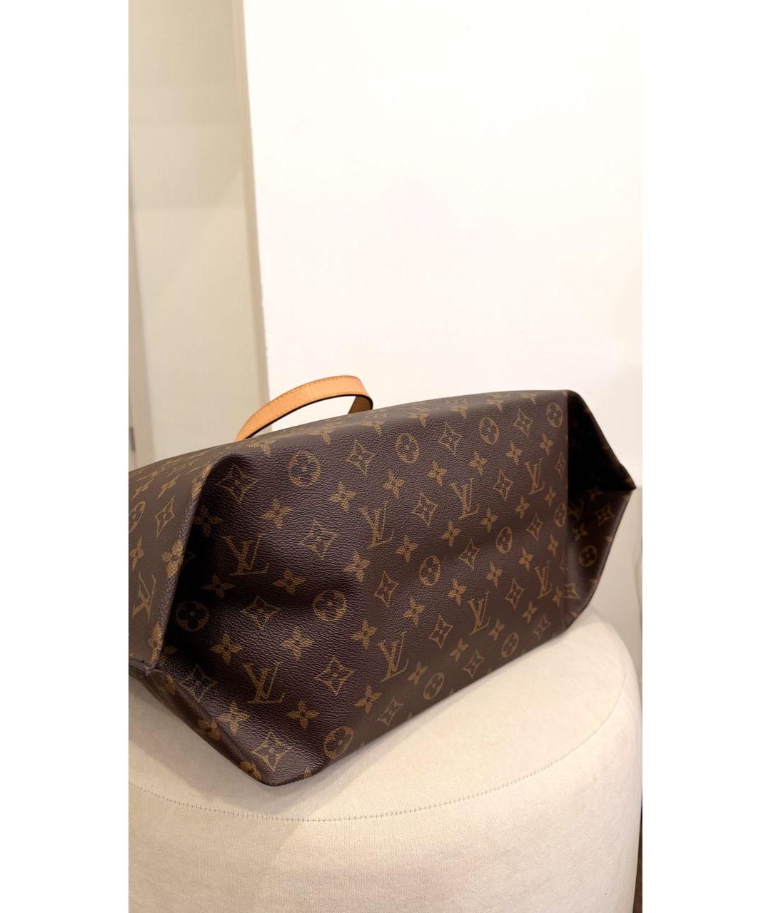 LOUIS VUITTON Коричневая сумка тоут, фото 3