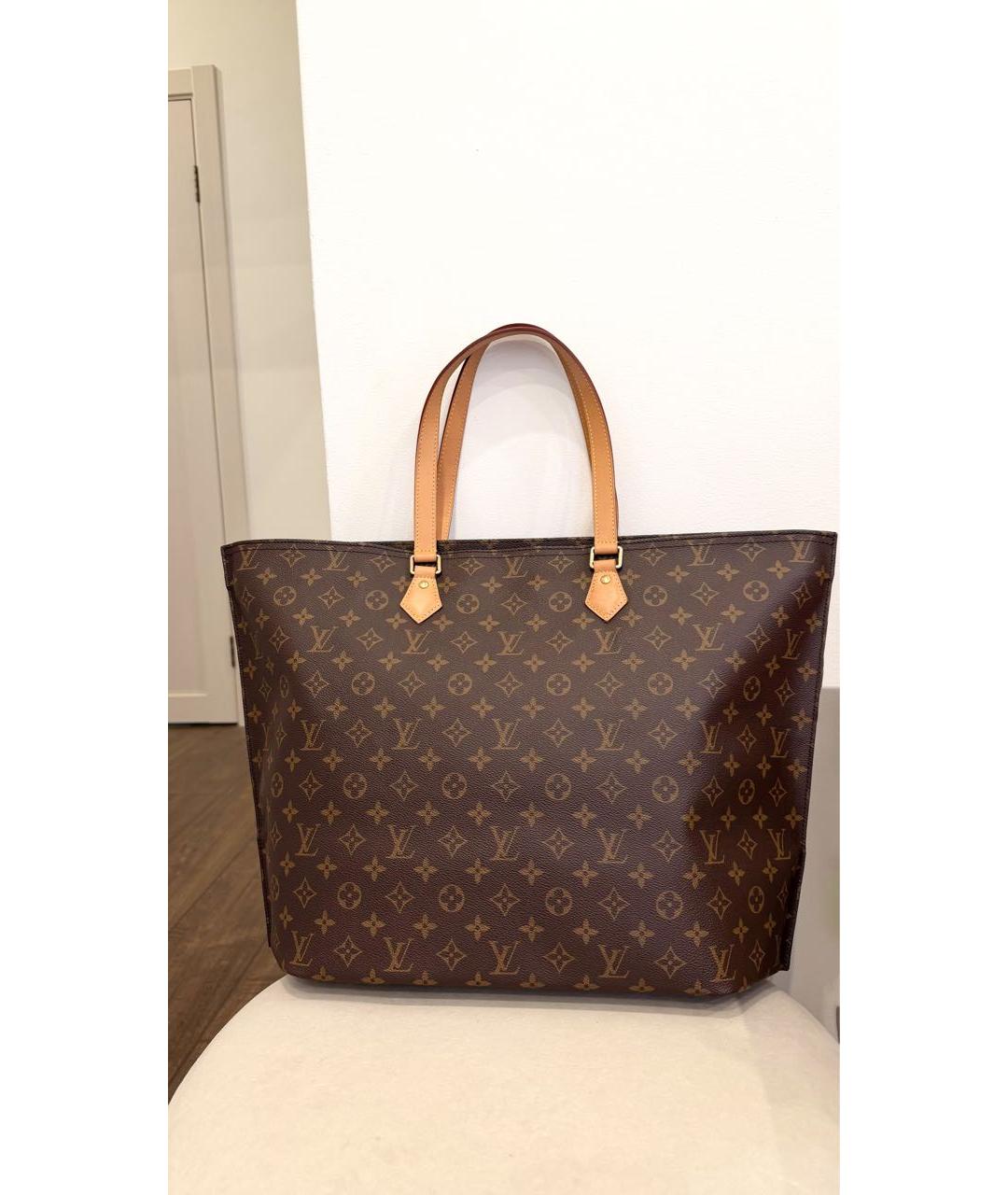 LOUIS VUITTON Коричневая сумка тоут, фото 4