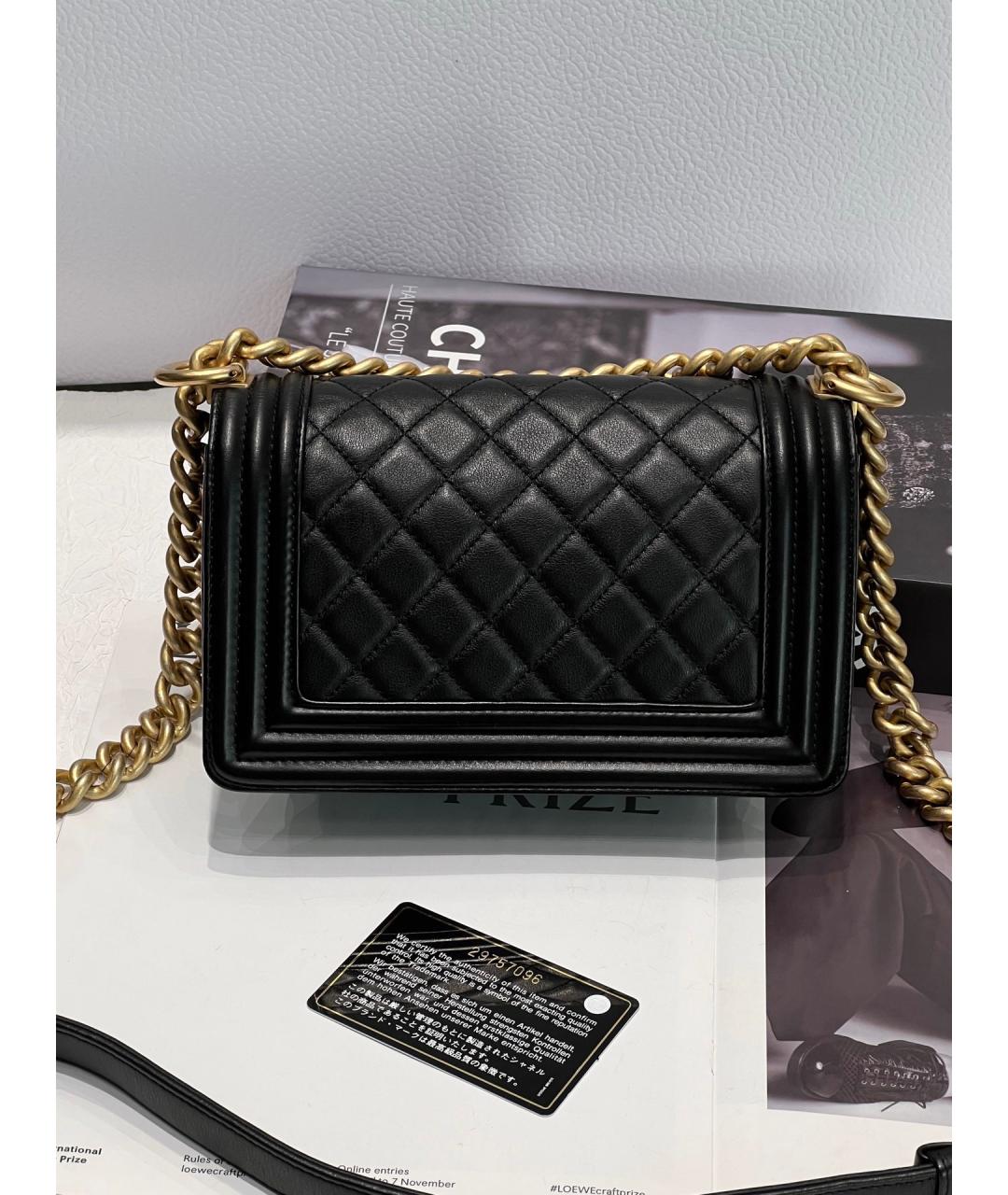 CHANEL Черная кожаная сумка через плечо, фото 2