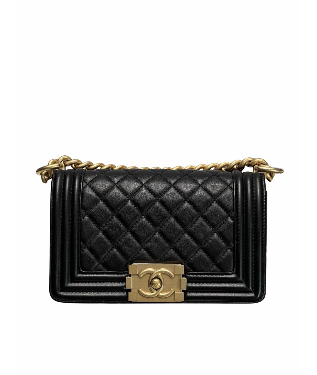 CHANEL Черная кожаная сумка через плечо, фото 1