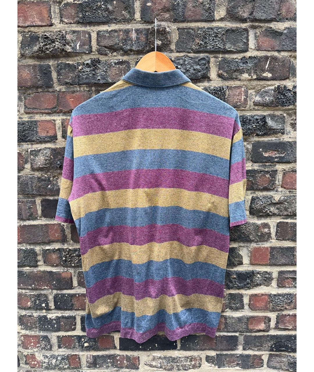 SAINT LAURENT Мульти хлопковое поло с коротким рукавом, фото 7