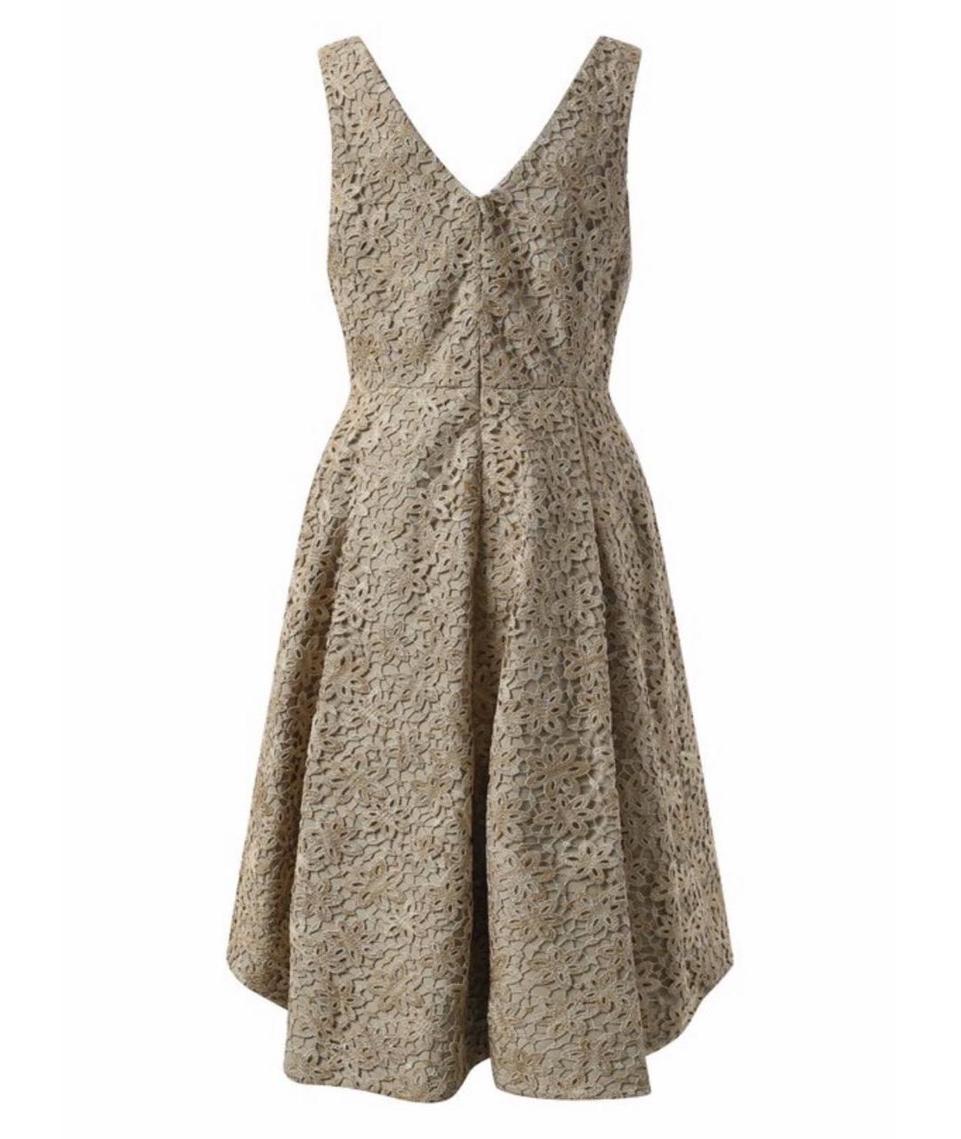 CHRISTIAN DIOR Бежевое кружевное вечернее платье, фото 2