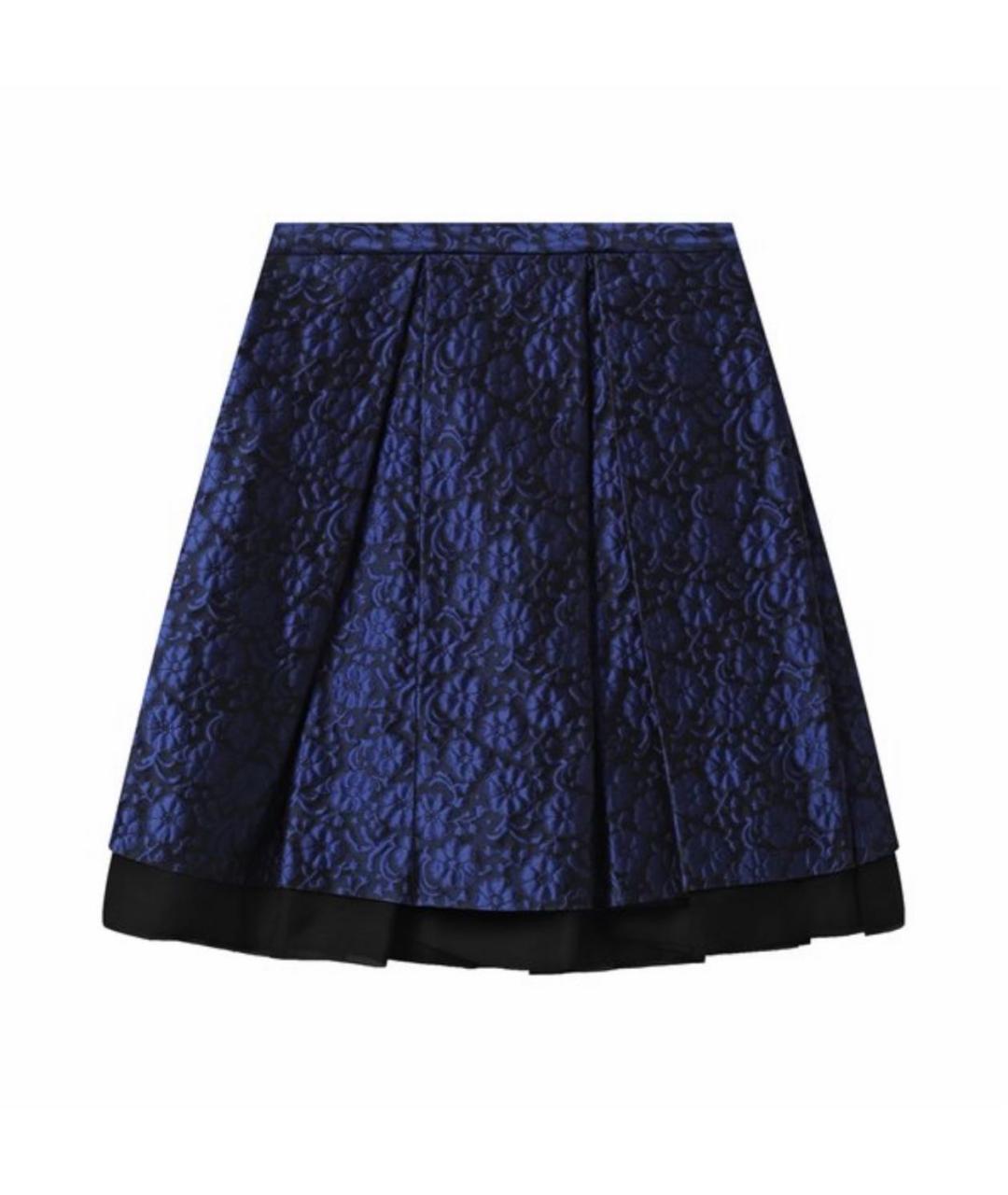 CHRISTIAN DIOR Синяя юбка мини, фото 2