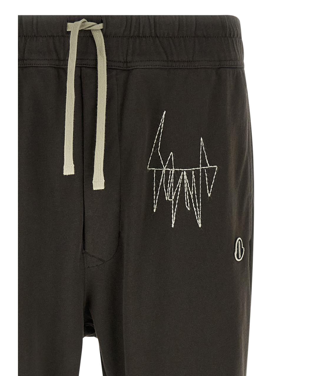 RICK OWENS Коричневые хлопковые повседневные брюки, фото 3