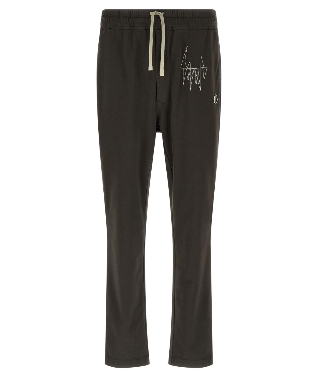 RICK OWENS Коричневые хлопковые повседневные брюки, фото 1