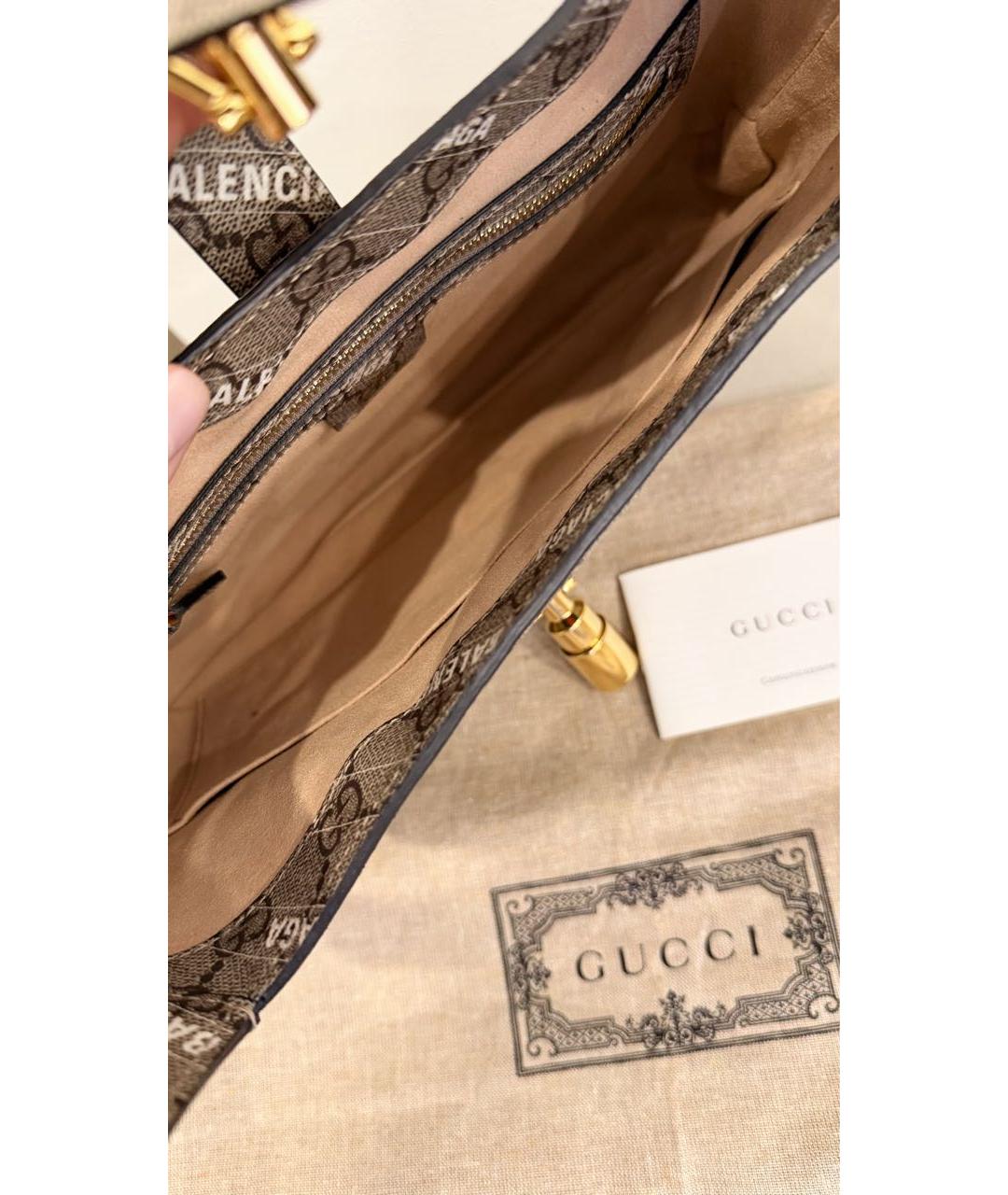 GUCCI Коричневая сумка через плечо, фото 4