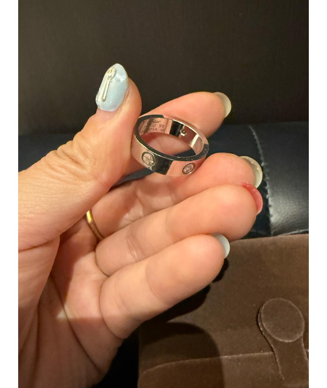 CARTIER Серебряное кольцо из белого золота, фото 5