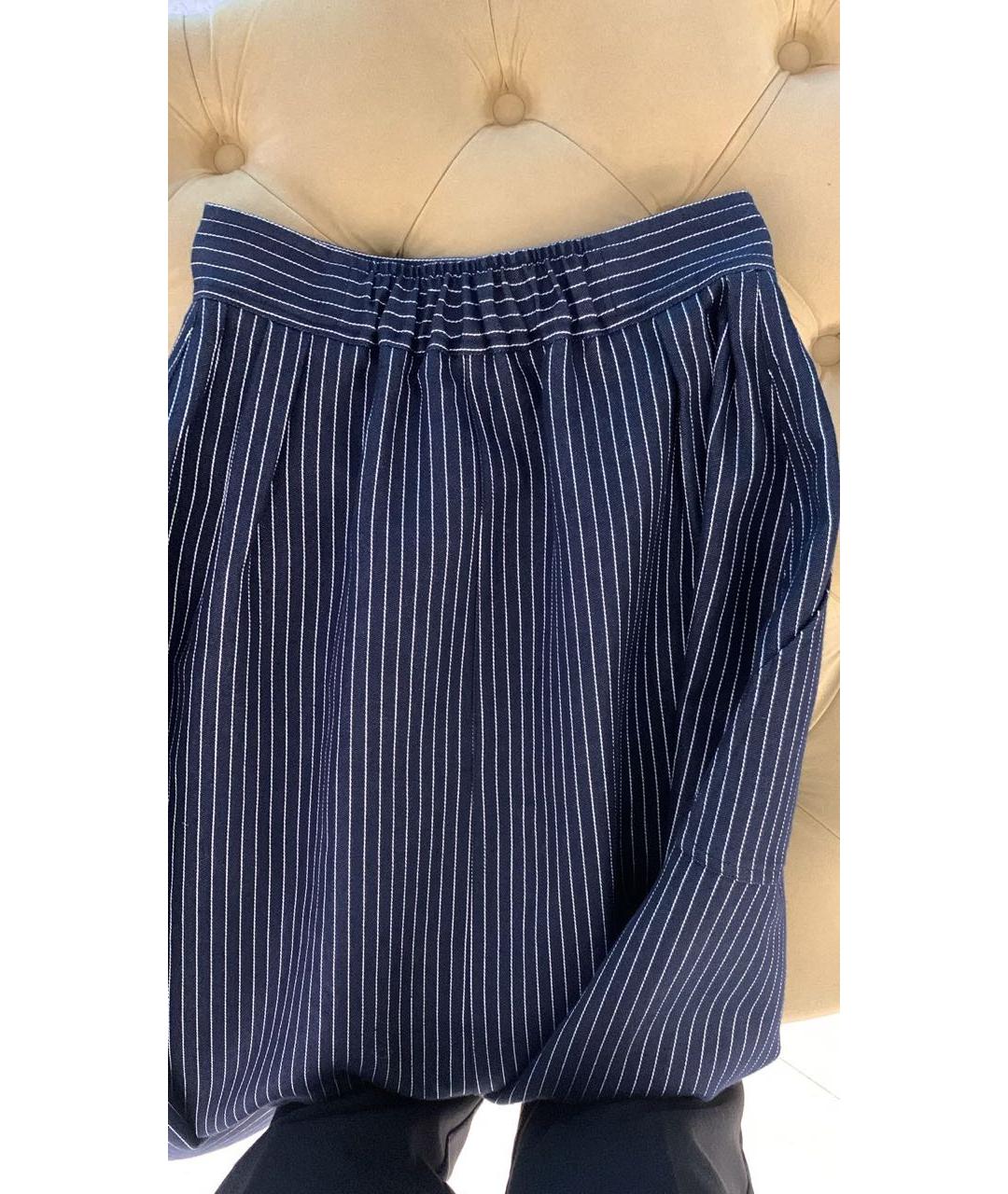 CHRISTIAN DIOR Синяя хлопковая юбка макси, фото 6