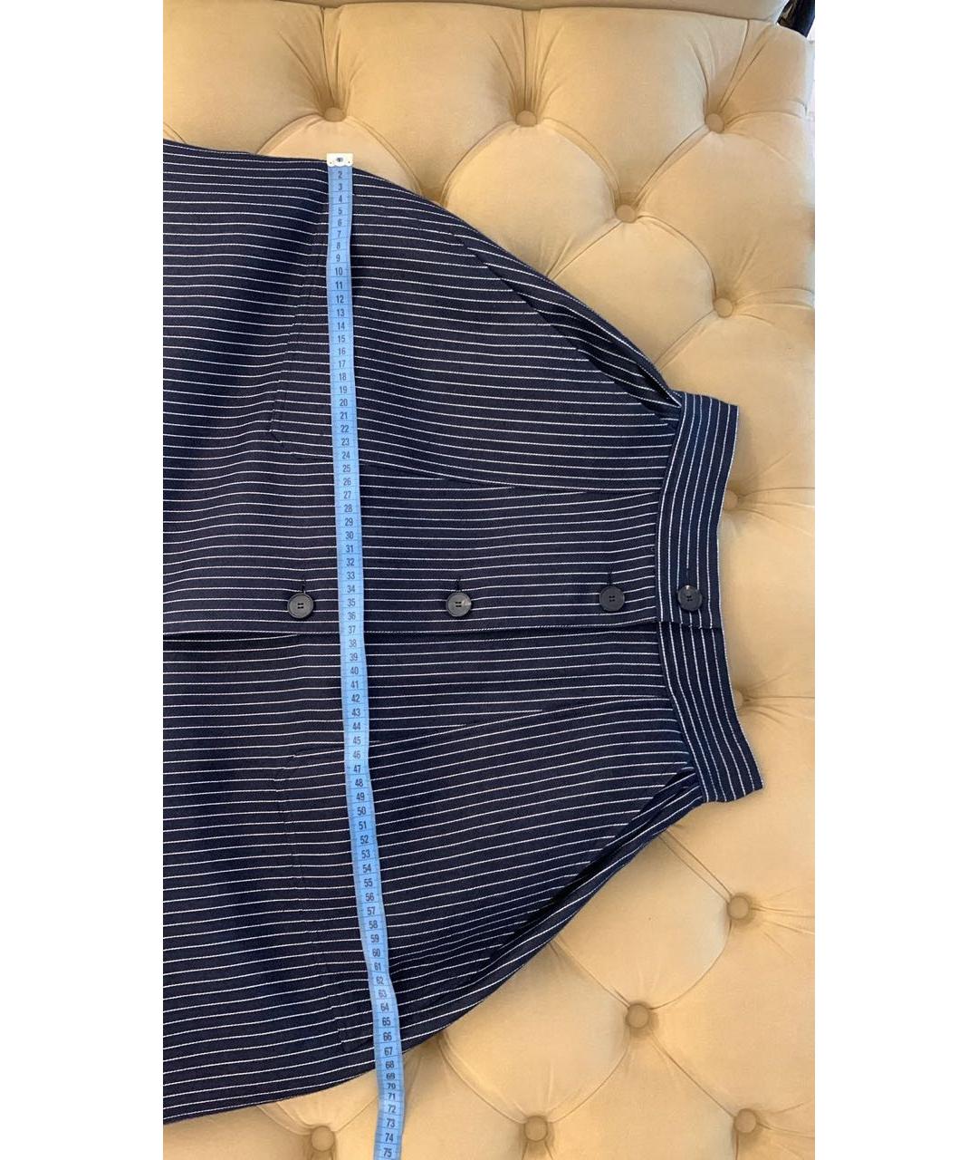 CHRISTIAN DIOR Синяя хлопковая юбка макси, фото 7