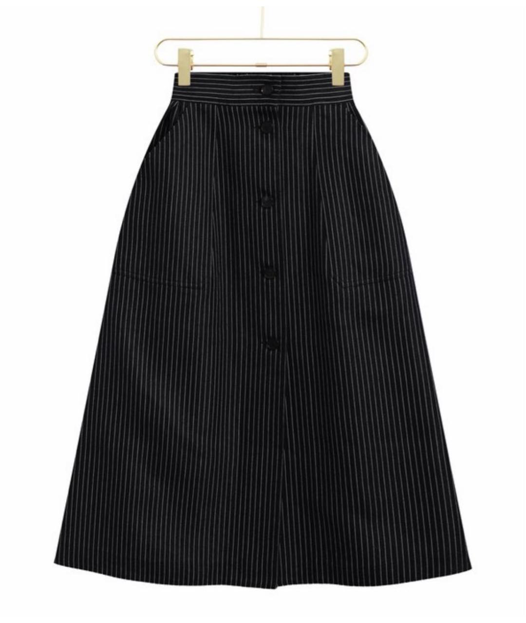 CHRISTIAN DIOR Синяя хлопковая юбка макси, фото 8