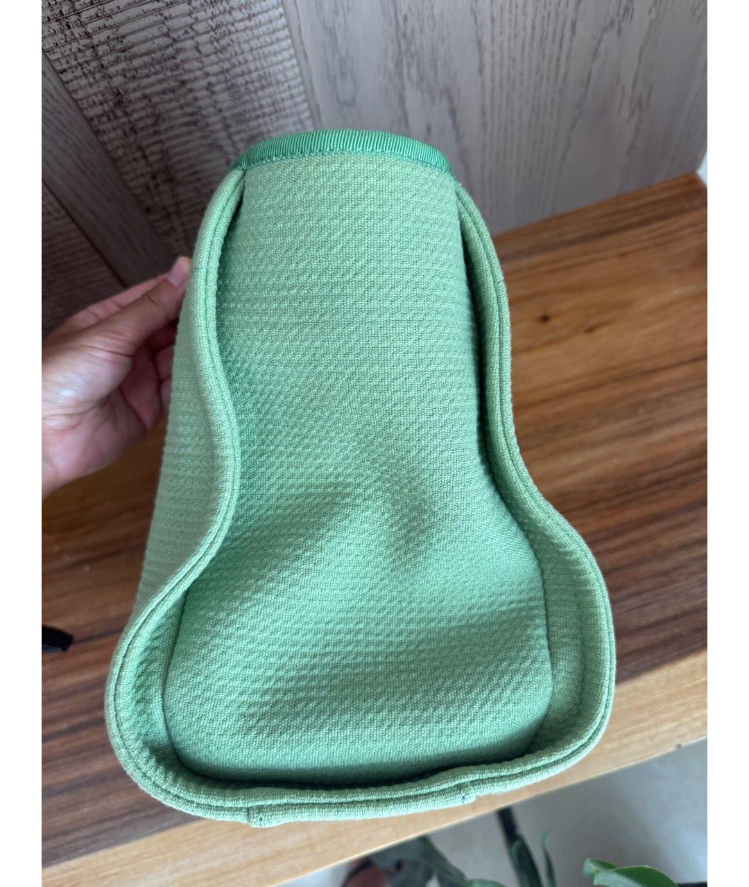 CHANEL Зеленая тканевая пляжная сумка, фото 6