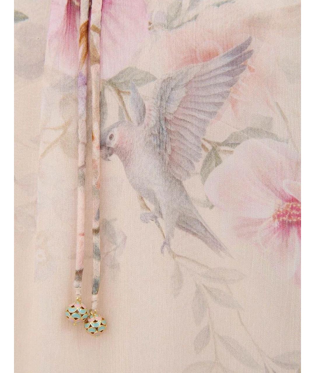 ZIMMERMANN Розовая вискозная блузы, фото 4