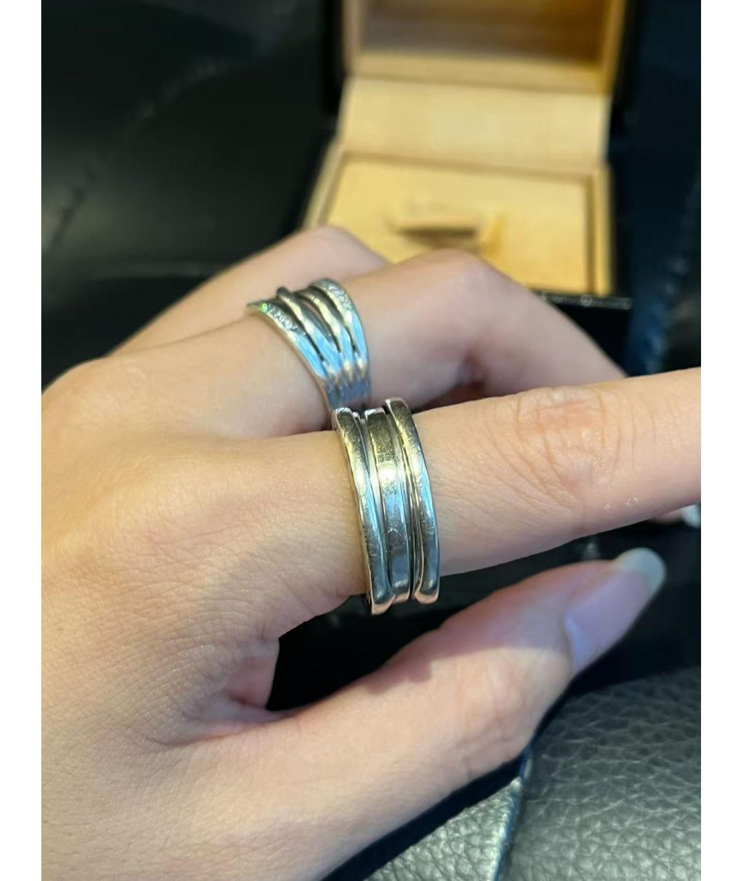 BVLGARI Серебряное кольцо из белого золота, фото 6