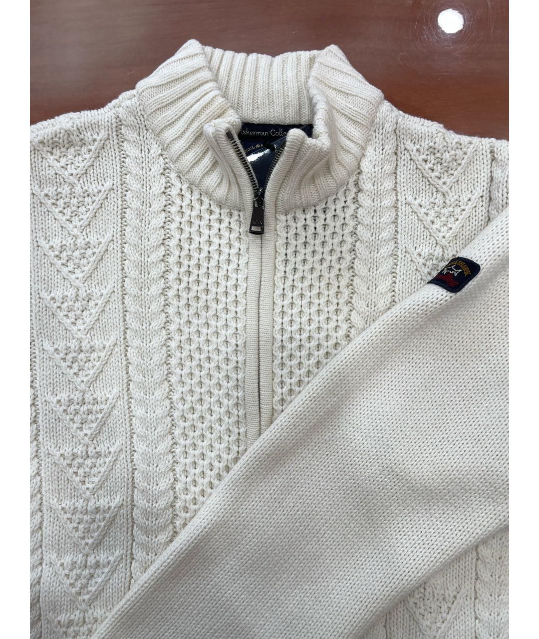 PAUL & SHARK Белый шерстяной кардиган, фото 5
