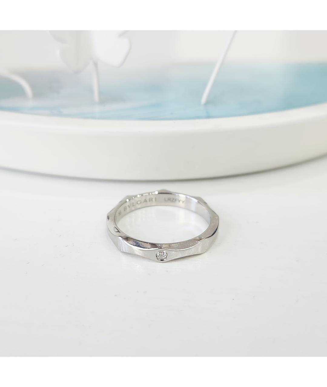 BVLGARI Серебряное платиновое кольцо, фото 2