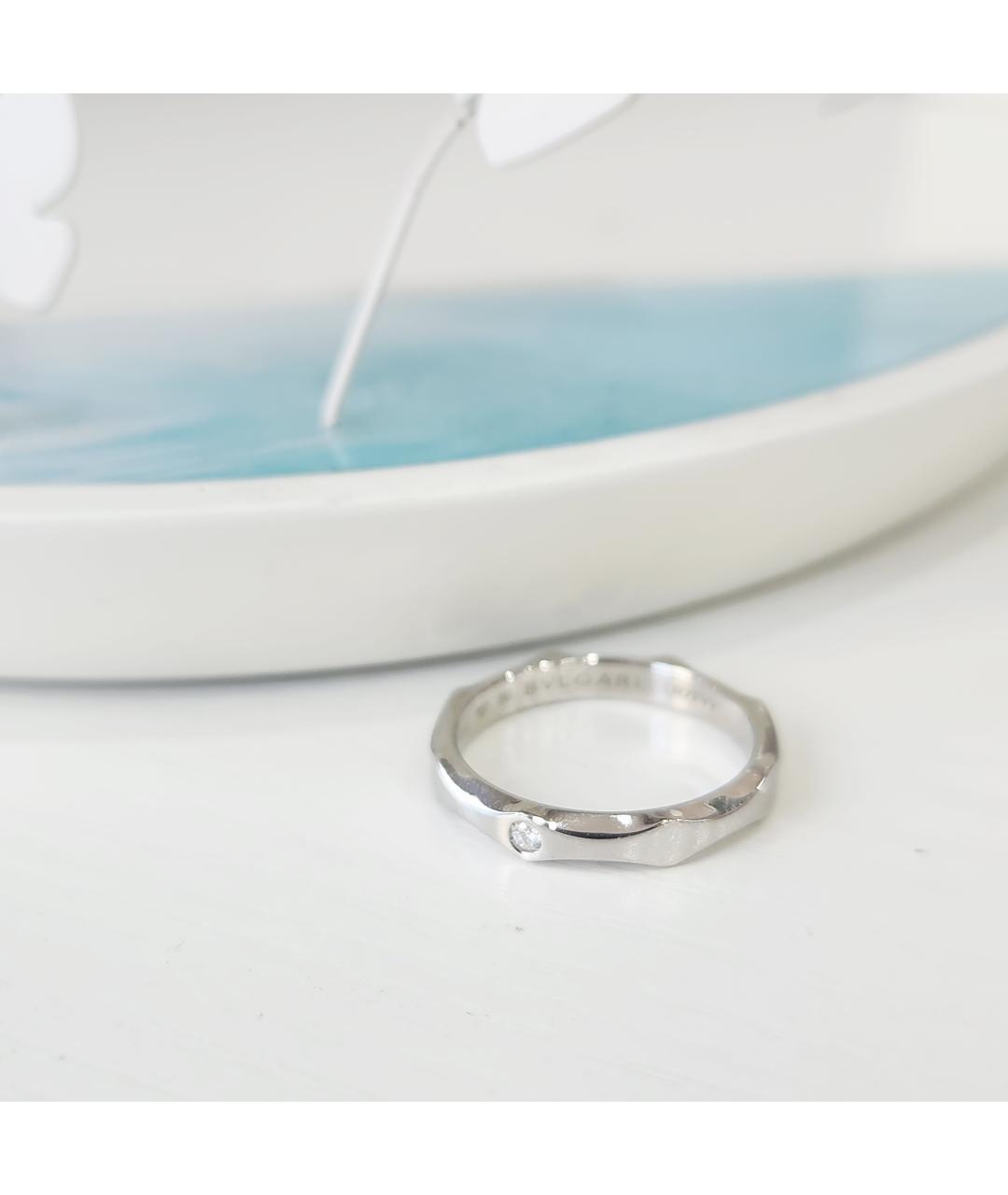BVLGARI Серебряное платиновое кольцо, фото 3