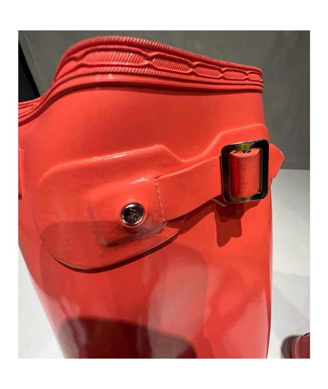 HUNTER Оранжевое резиновые сапоги, фото 5