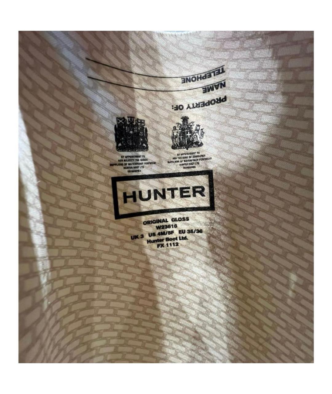 HUNTER Оранжевое резиновые сапоги, фото 6