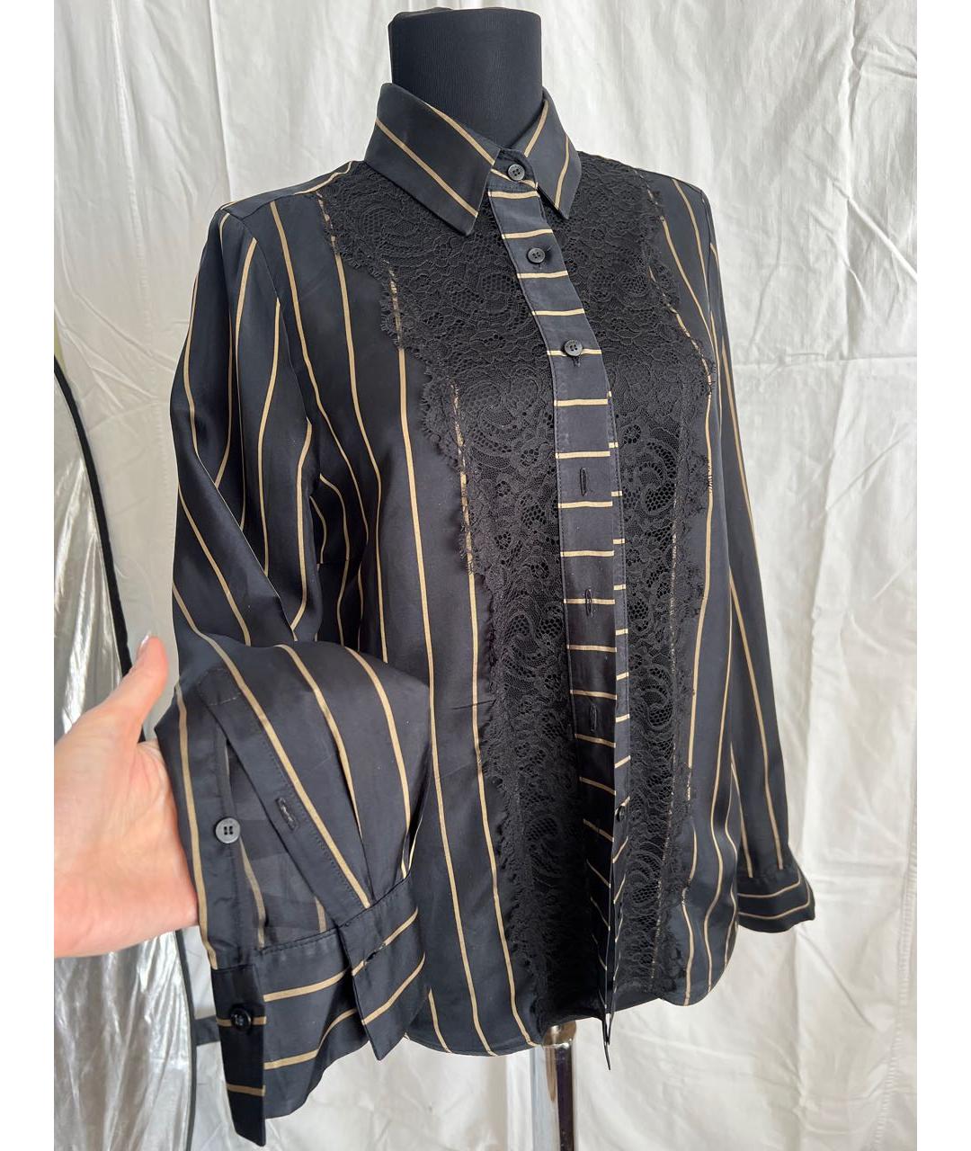 PINKO Черная ацетатная рубашка, фото 9