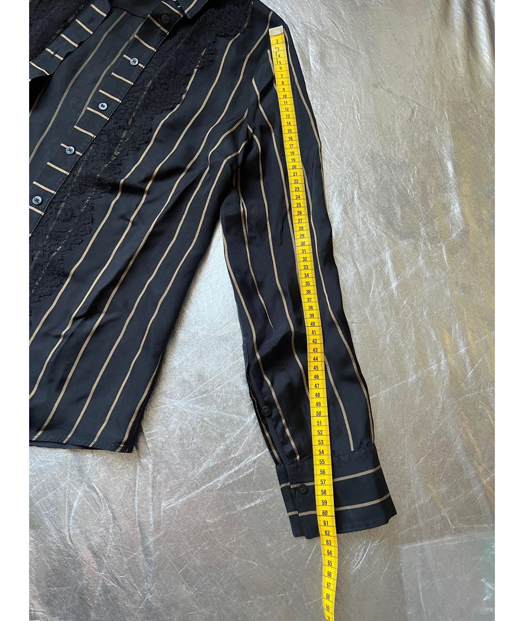 PINKO Черная ацетатная рубашка, фото 5