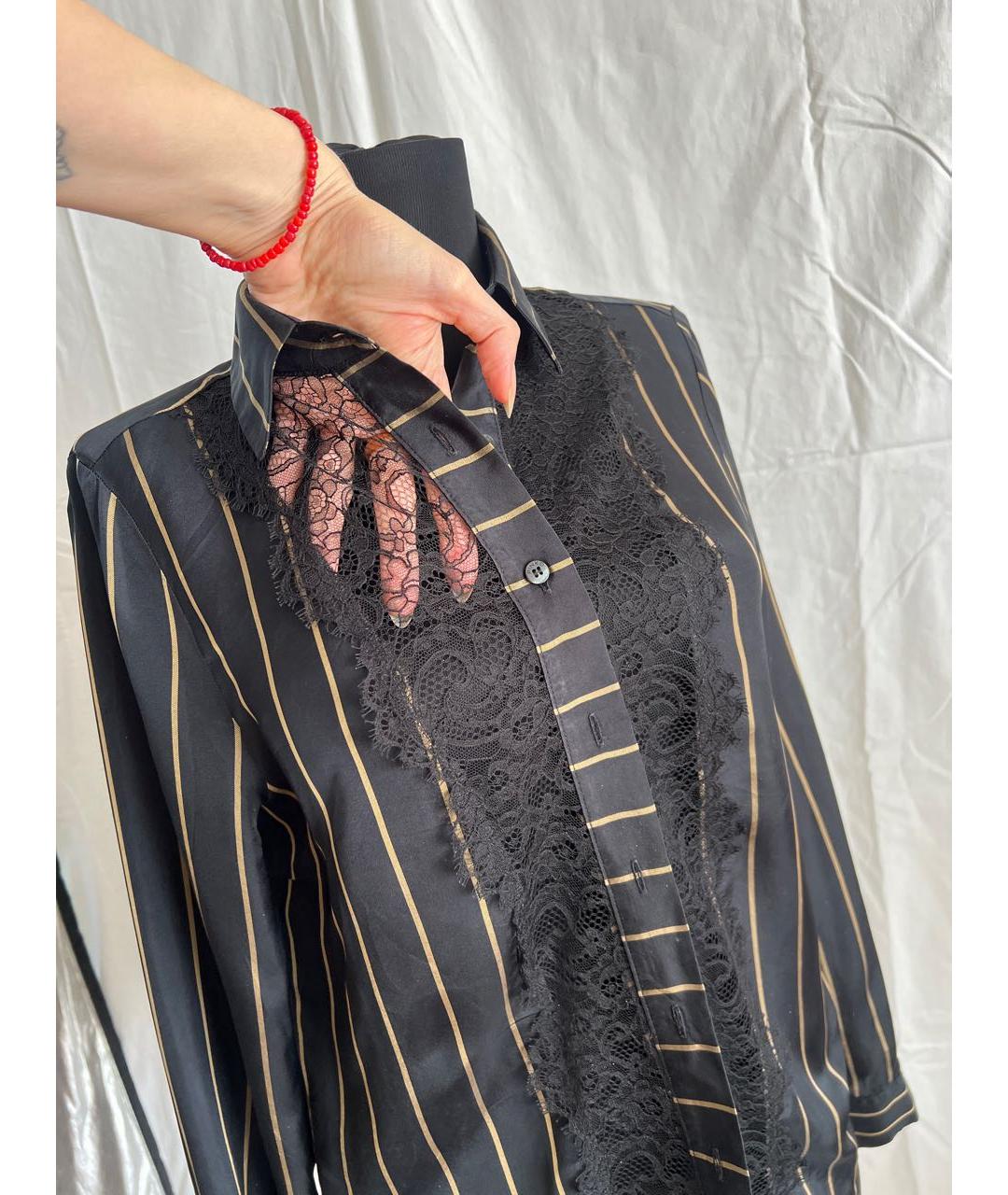 PINKO Черная ацетатная рубашка, фото 3