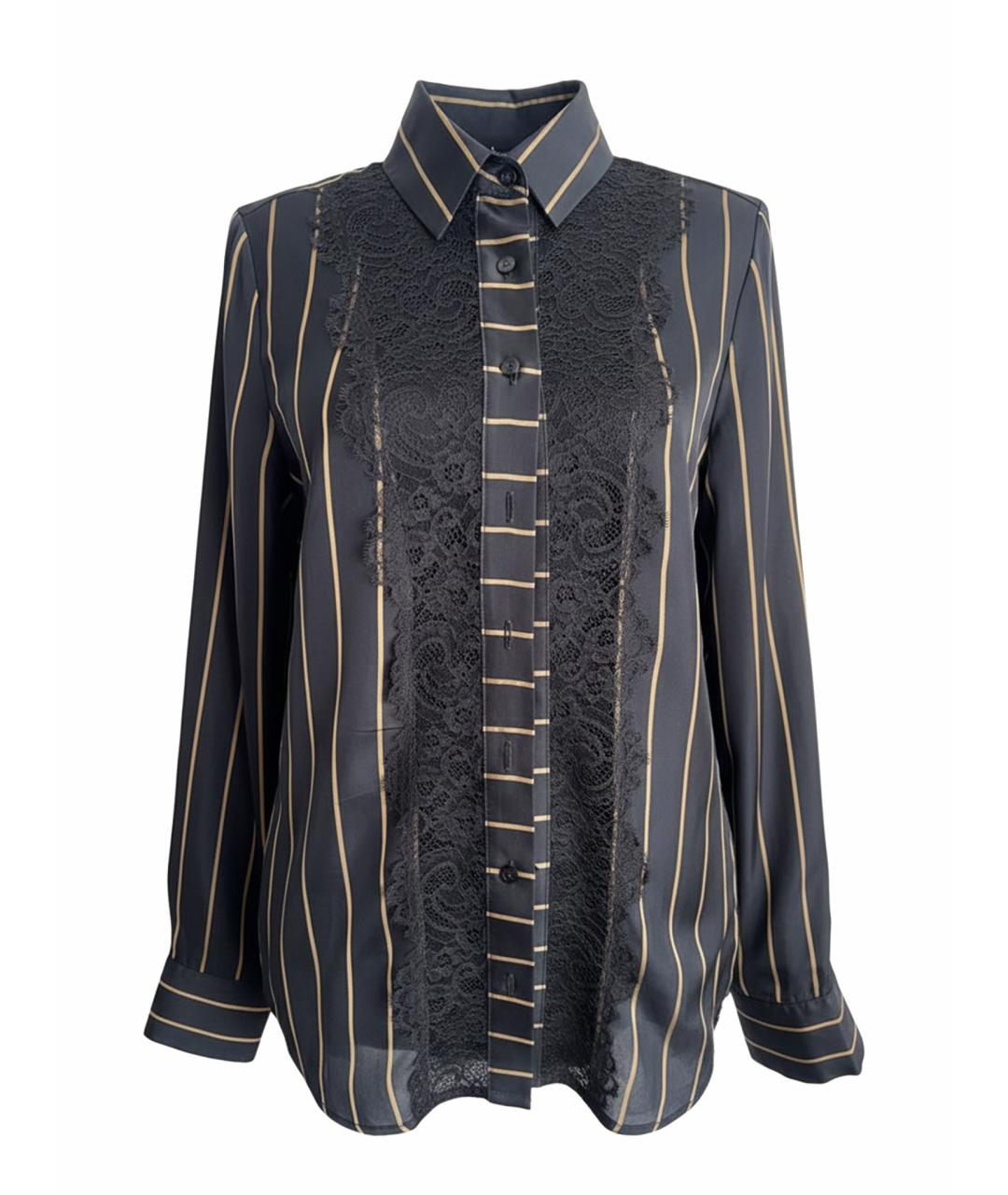 PINKO Черная ацетатная рубашка, фото 1
