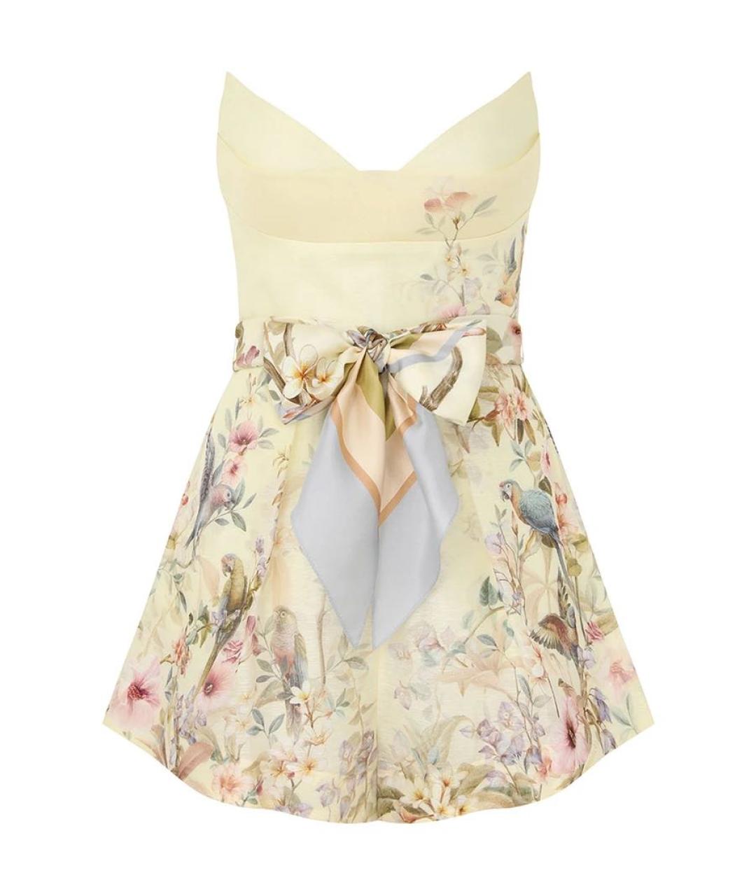 ZIMMERMANN Желтый льняной комбинезон, фото 7