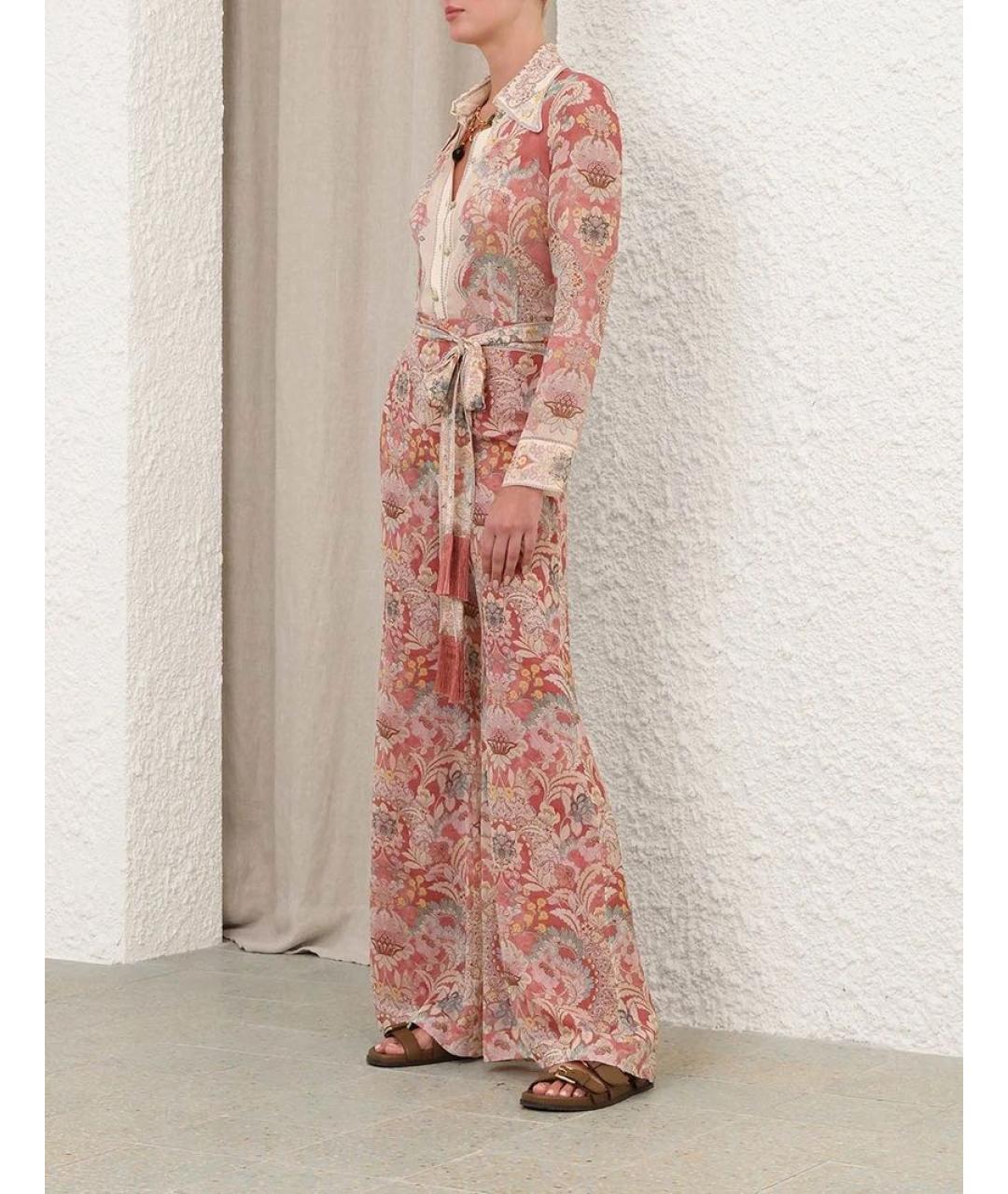 ZIMMERMANN Мульти вискозные брюки широкие, фото 5