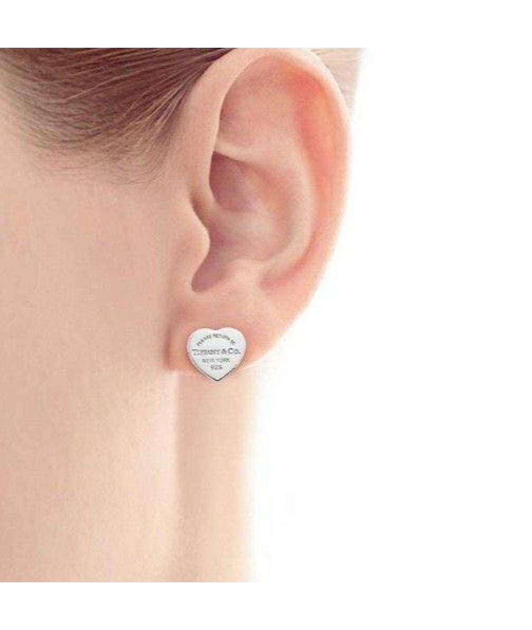 TIFFANY&CO Серебряные серебряные серьги, фото 4