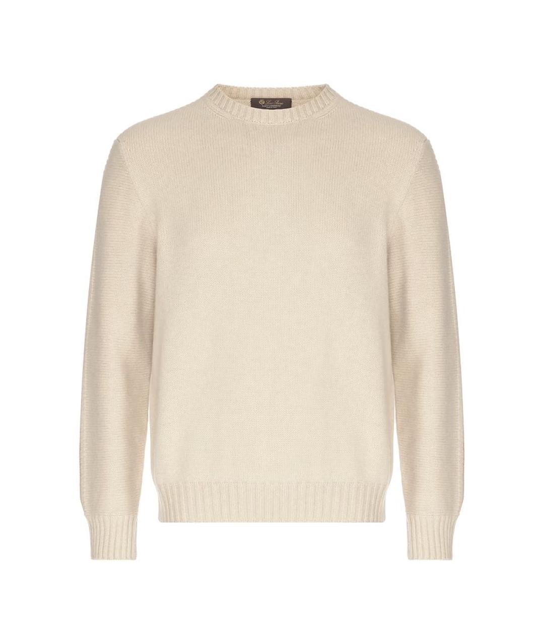 LORO PIANA Бежевый кашемировый джемпер / свитер, фото 1