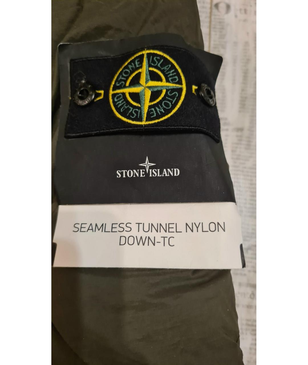 STONE ISLAND Хаки пуховик, фото 4