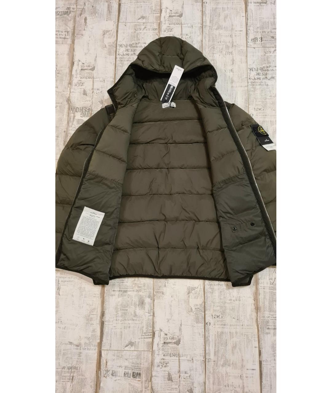 STONE ISLAND Хаки пуховик, фото 6