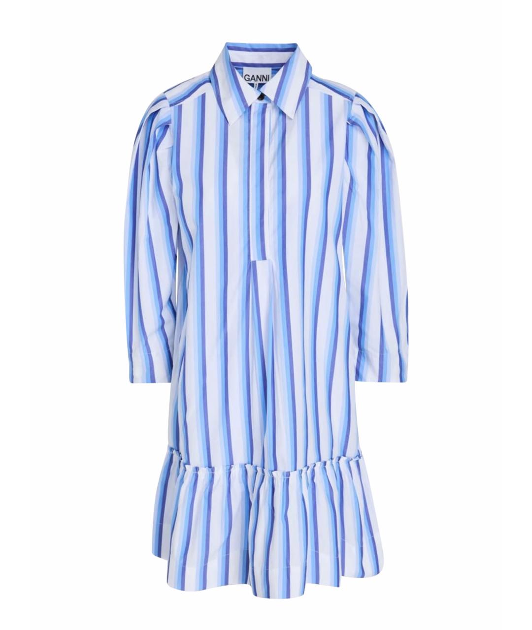 GANNI Мульти хлопковое повседневное платье, фото 1