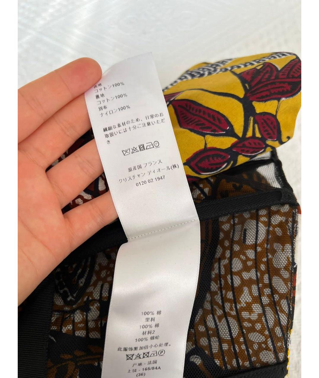 CHRISTIAN DIOR Бордовое повседневное платье, фото 6