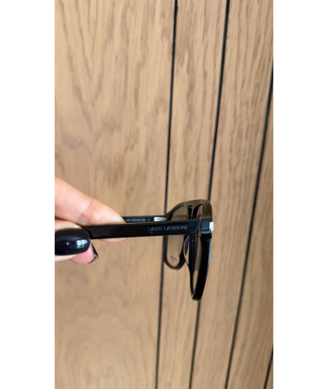 SAINT LAURENT Черные пластиковые солнцезащитные очки, фото 3