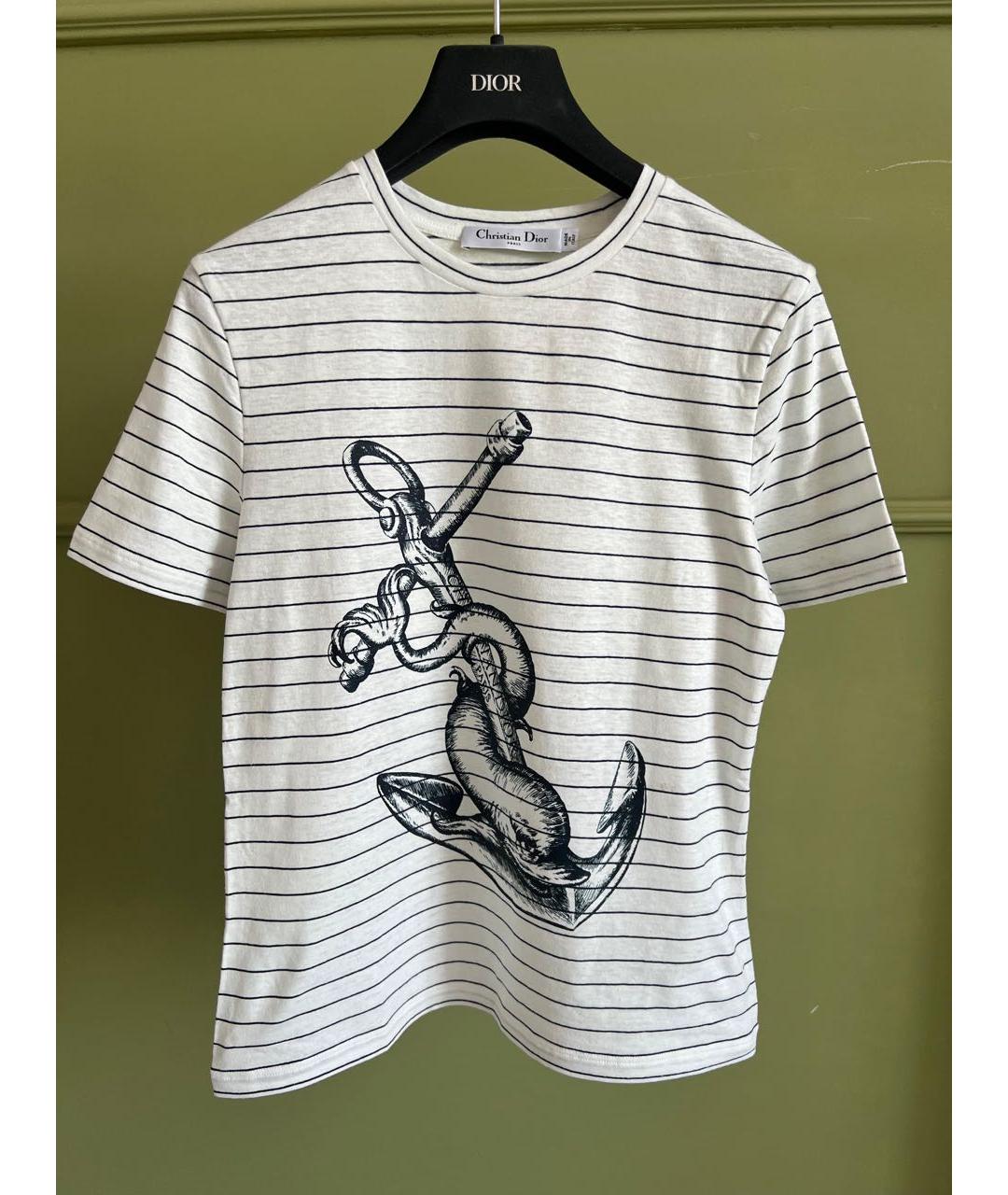 CHRISTIAN DIOR Бежевая футболка, фото 8