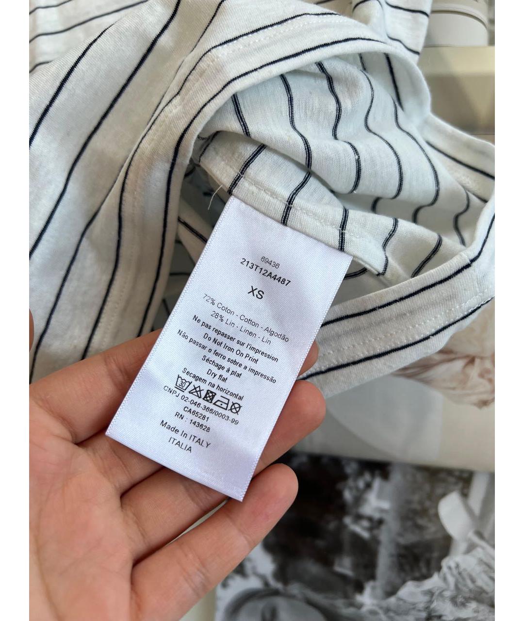 CHRISTIAN DIOR Бежевая футболка, фото 5