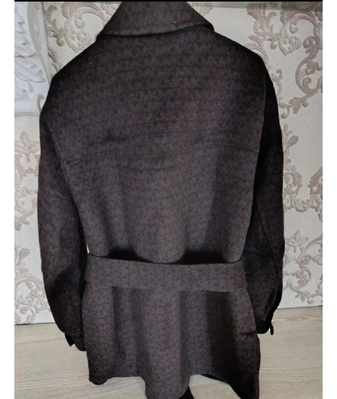 MICHAEL KORS Коричневое шерстяное пальто, фото 2