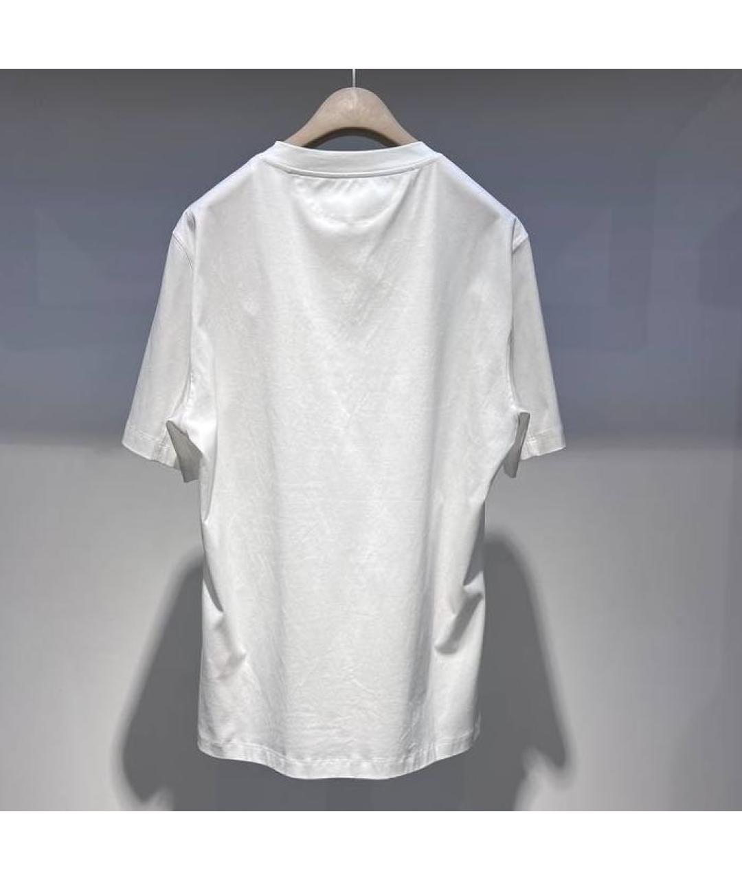 BRUNELLO CUCINELLI Белая хлопковая футболка, фото 2