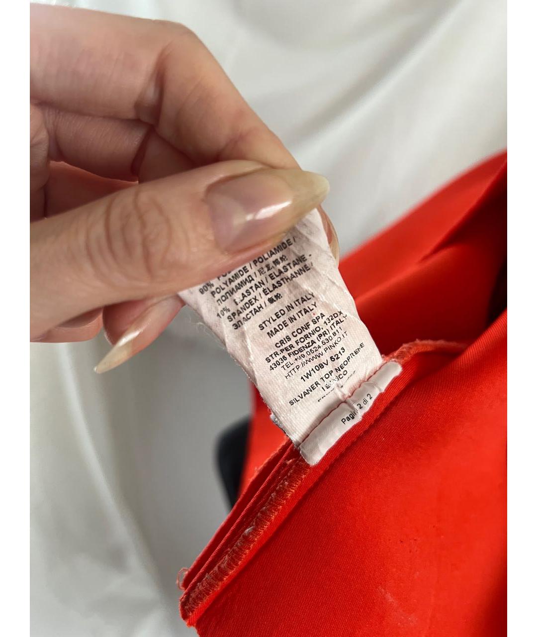 PINKO Мульти полиамидовая майка, фото 8