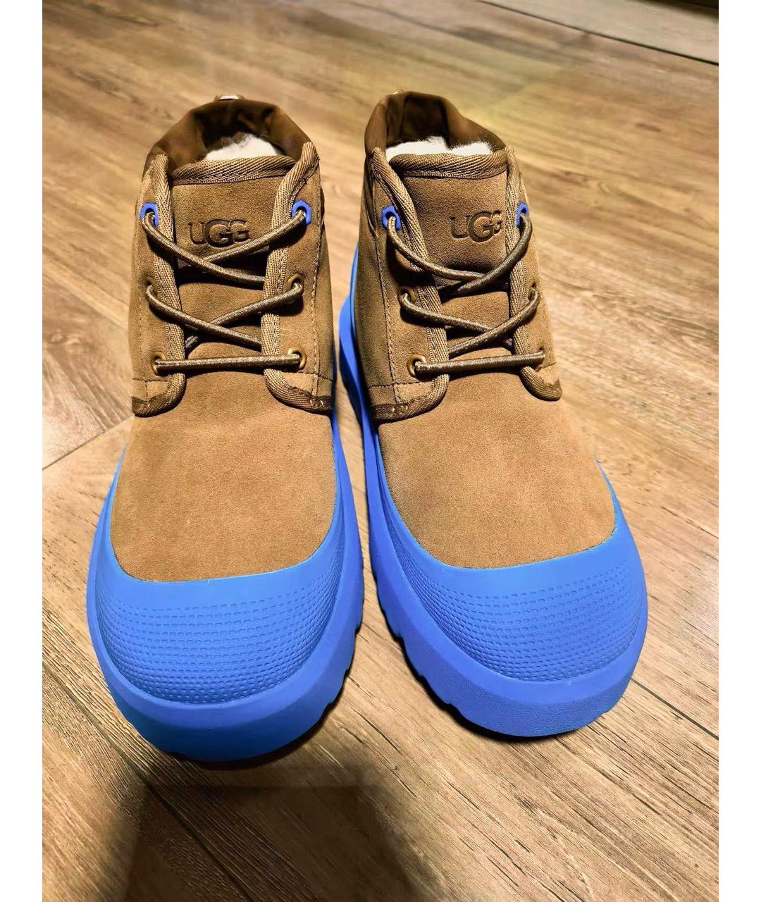 UGG AUSTRALIA Коричневые замшевые ботинки, фото 2