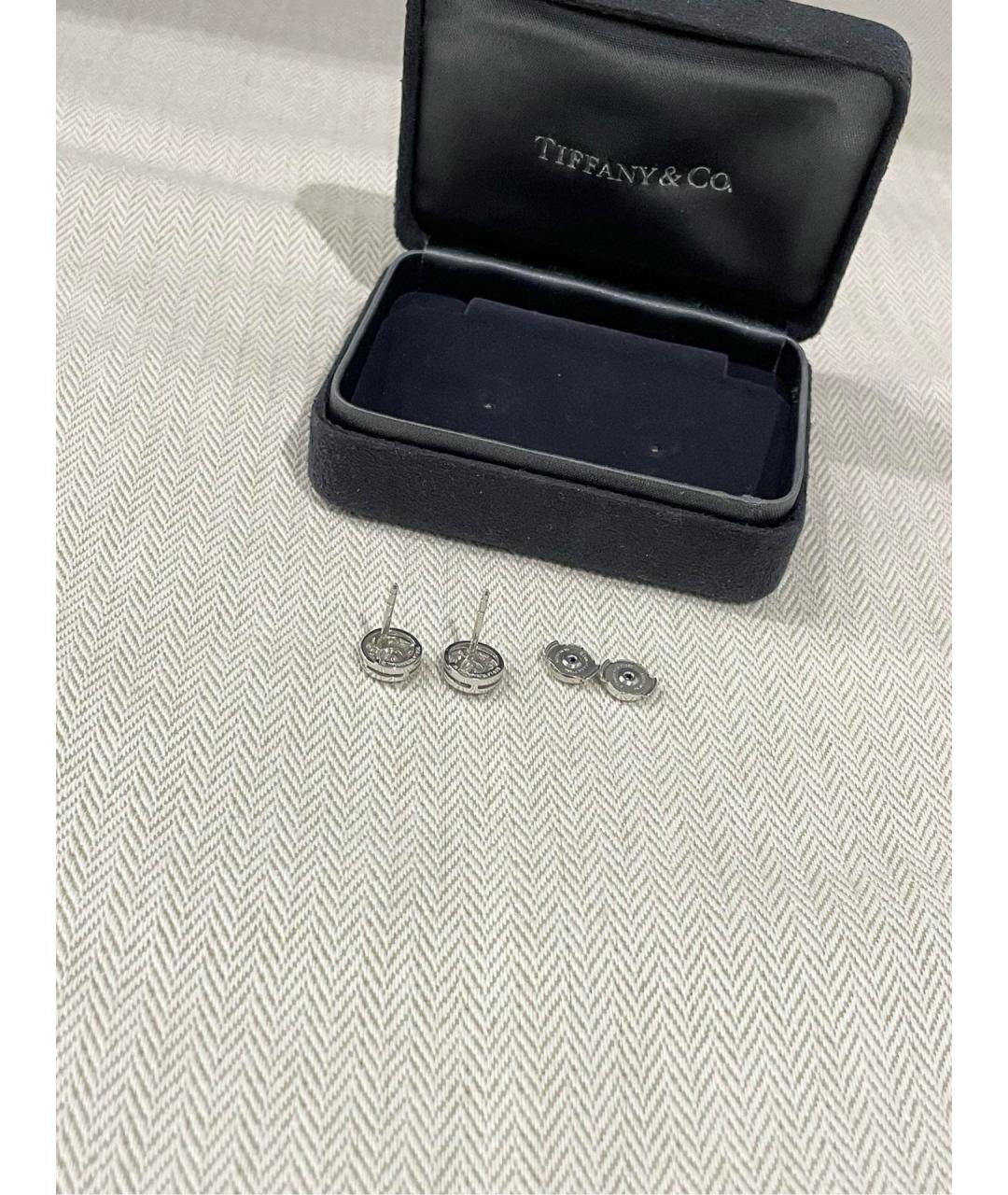 TIFFANY&CO Серебряные платиновые серьги, фото 4