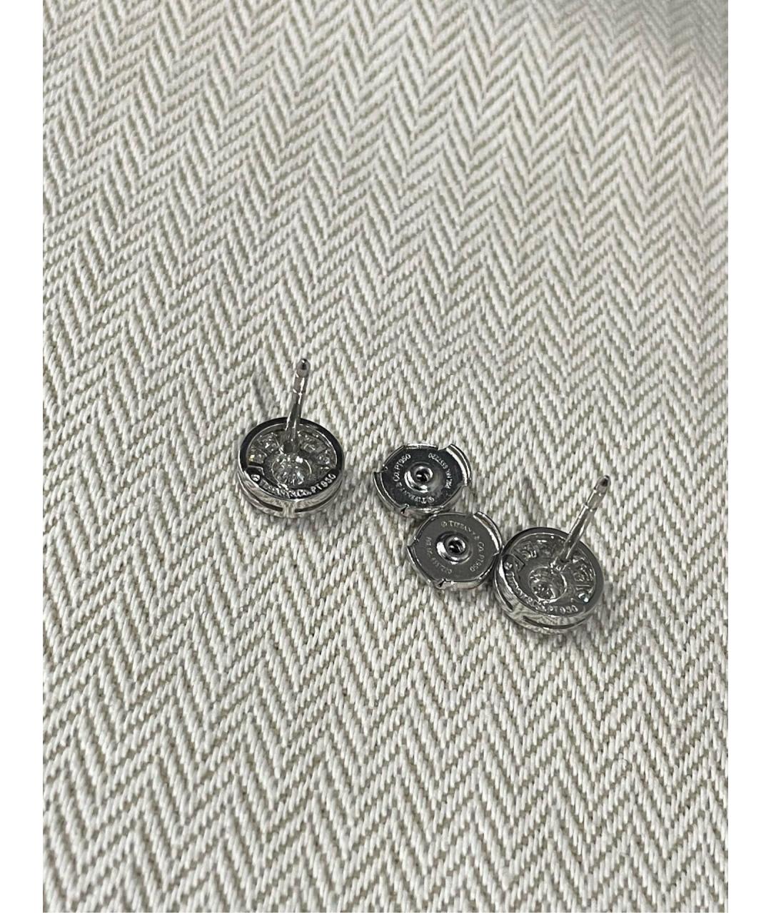 TIFFANY&CO Серебряные платиновые серьги, фото 6