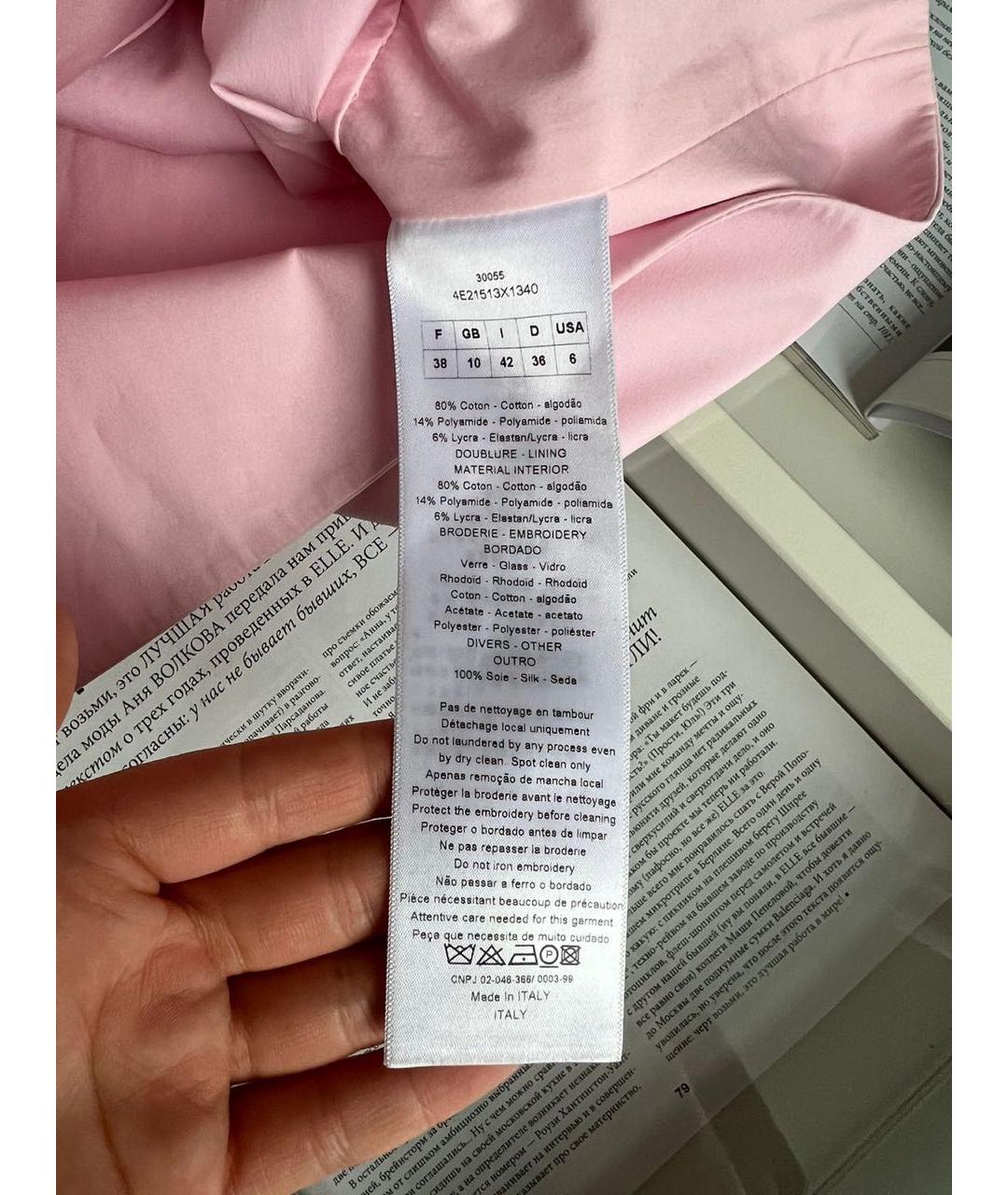 CHRISTIAN DIOR Розовая блузы, фото 4