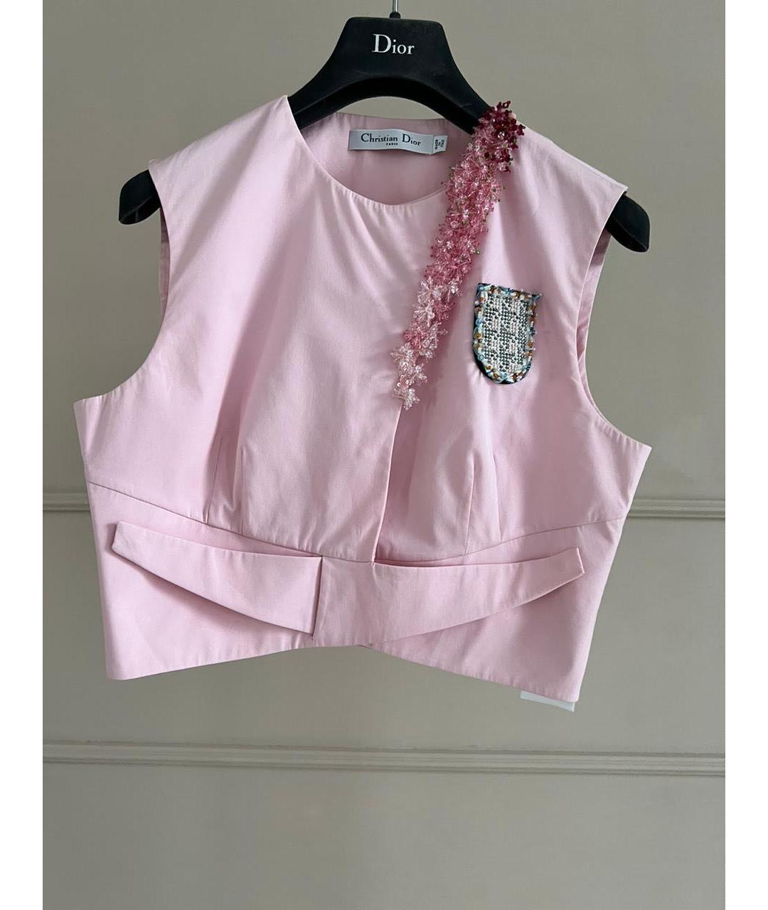 CHRISTIAN DIOR Розовая блузы, фото 7